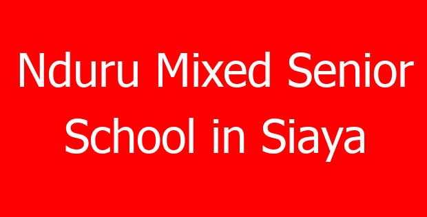 Nduru Mixed Senior School in Siaya
