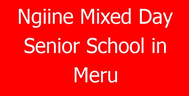 Ngiine Mixed Day Senior School in Meru