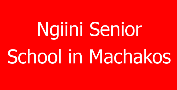 Ngiini Senior School in Machakos