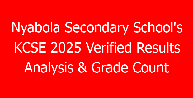 Nyabola Secondary School’s KCSE 2025 Verified Results Analysis & Grade Count