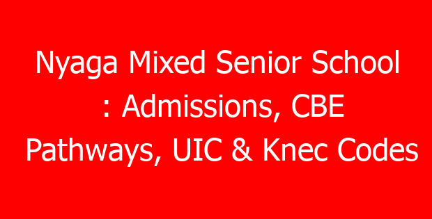 Nyaga Mixed Senior School : Admissions, CBE Pathways, UIC & Knec Codes