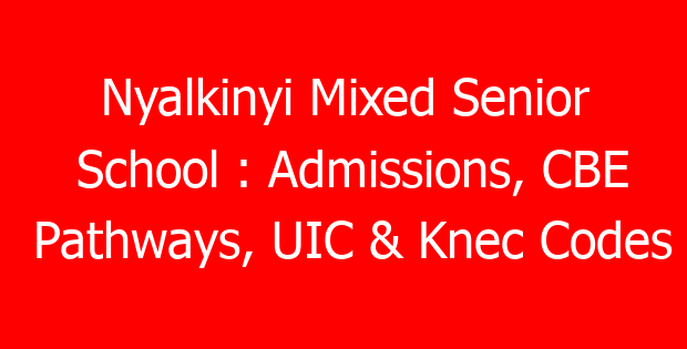 Nyalkinyi Mixed Senior School : Admissions, CBE Pathways, UIC & Knec Codes