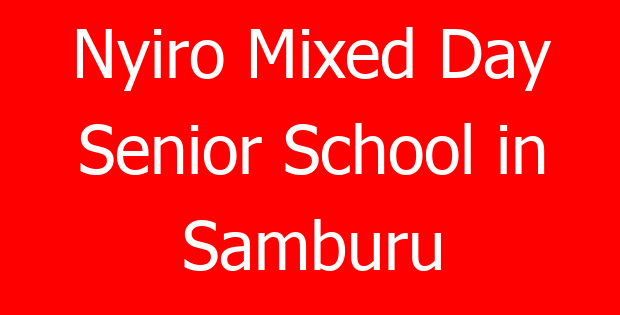 Nyiro Mixed Day Senior School in Samburu