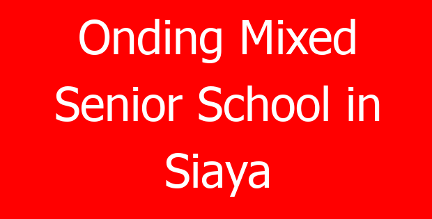 Onding Mixed Senior School in Siaya