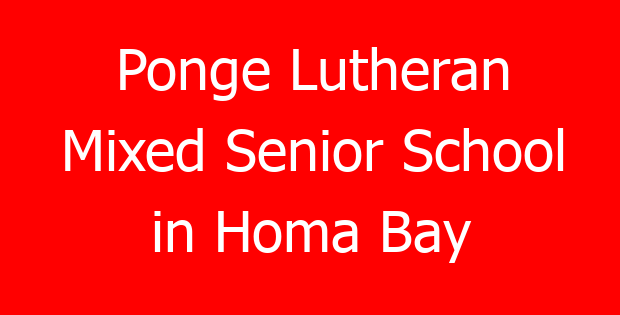 Ponge Lutheran Mixed Senior School in Homa Bay