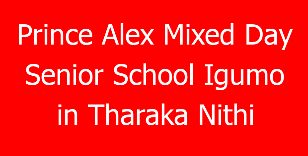 Prince Alex Mixed Day Senior School Igumo in Tharaka Nithi