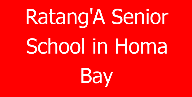 Ratang’A Senior School in Homa Bay