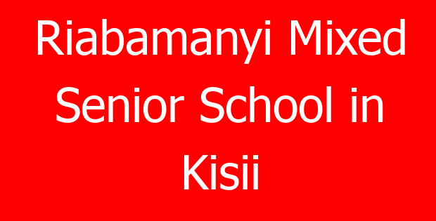 Riabamanyi Mixed Senior School in Kisii