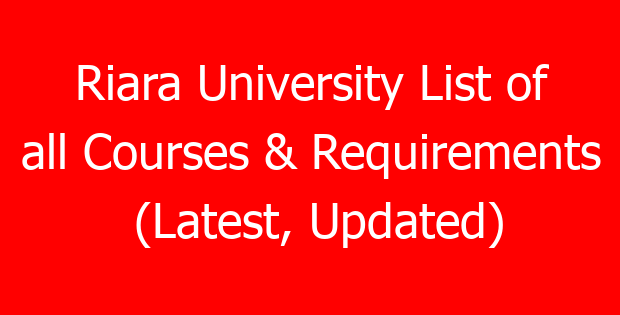 Riara University List of all Courses & Requirements (Latest, Updated)