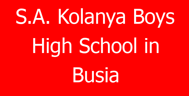 S.A. Kolanya Boys High School in Busia