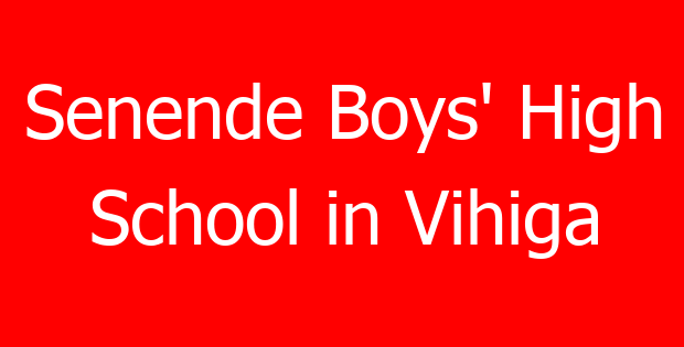 Senende Boys’ High School in Vihiga