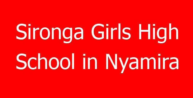 Sironga Girls High School in Nyamira