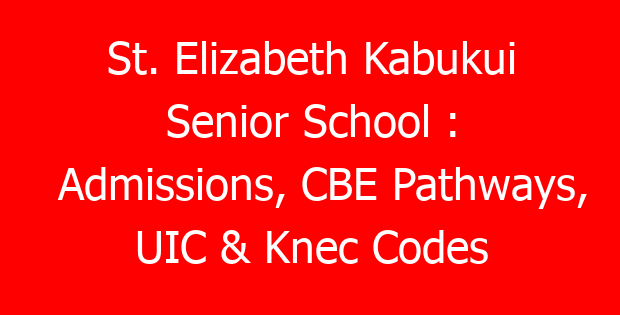 St. Elizabeth Kabukui Senior School : Admissions, CBE Pathways, UIC & Knec Codes
