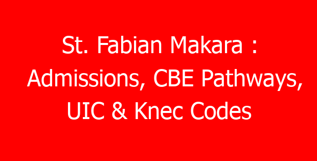 St. Fabian Makara : Admissions, CBE Pathways, UIC & Knec Codes