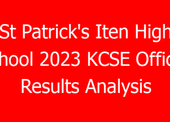 St Patrick’s Iten High School 2023 KCSE Official Results Analysis