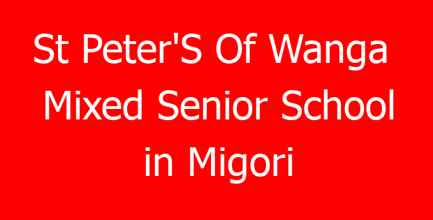 St Peter’S Of Wanga  Mixed Senior School in Migori