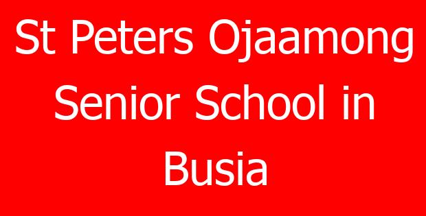 St Peters Ojaamong Senior School in Busia