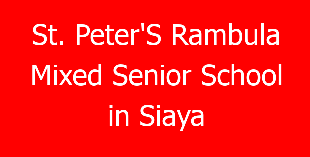 St. Peter’S Rambula Mixed Senior School in Siaya