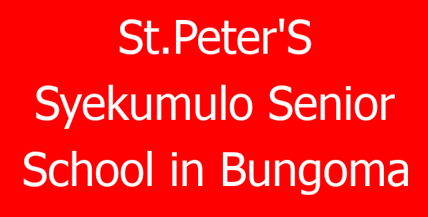 St.Peter’S Syekumulo Senior School in Bungoma