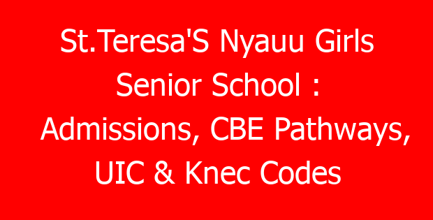 St.Teresa’S Nyauu Girls Senior School : Admissions, CBE Pathways, UIC & Knec Codes