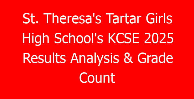 St. Theresa’s Tartar Girls High School’s KCSE 2025 Results Analysis & Grade Count