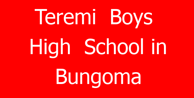 Teremi Boys High School in Bungoma