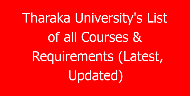 Tharaka University’s List of all Courses & Requirements (Latest, Updated)