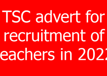 TSC advert for recruitment of teachers in 2022