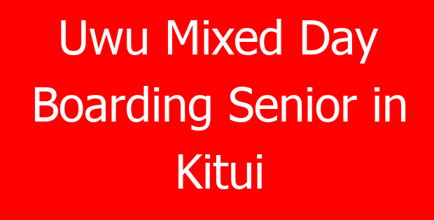 Uwu Mixed Day Boarding Senior in Kitui