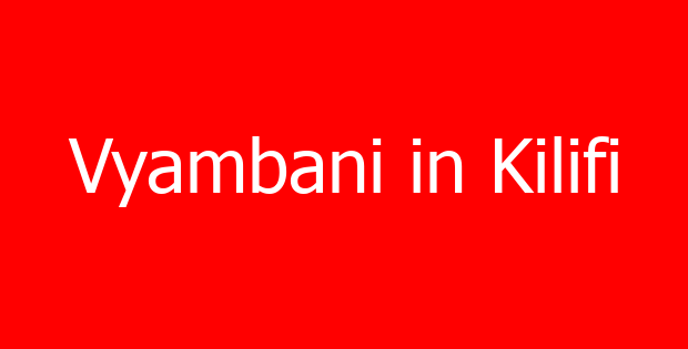 Vyambani in Kilifi
