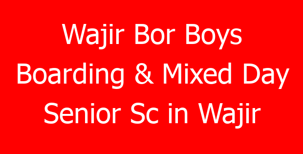 Wajir Bor Boys Boarding & Mixed Day Senior Sc in Wajir